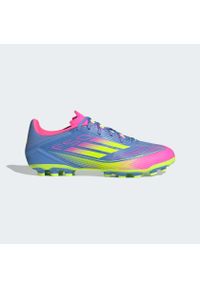 Adidas - Buty F50 League AG. Kolor: żółty, wielokolorowy, różowy, niebieski. Materiał: materiał
