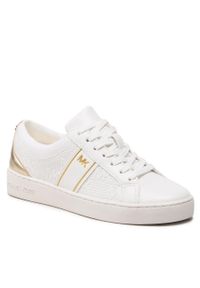 Sneakersy MICHAEL Michael Kors Juno Stripe Lacu Up 43S3JUFSCB Pl Gold Multi. Kolor: biały. Materiał: skóra #1