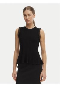 Rinascimento Top CFM0012241003 Czarny Slim Fit. Kolor: czarny. Materiał: syntetyk #1