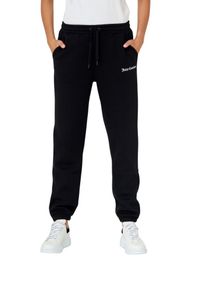 Juicy Couture - JUICY COUTURE Czarne spodnie Sora. Kolor: czarny. Materiał: bawełna #5