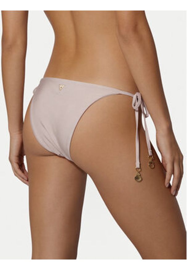 Guess Dół od bikini E6GO04 KBMV0 Różowy jasny. Kolor: różowy. Materiał: syntetyk
