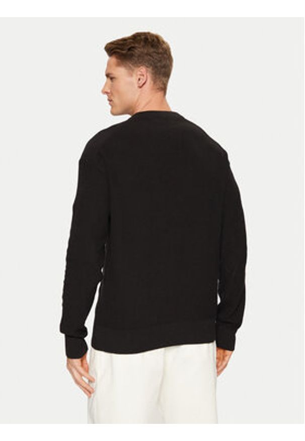 Calvin Klein Jeans Sweter J30J326746 Czarny Relaxed Fit. Kolor: czarny. Materiał: bawełna