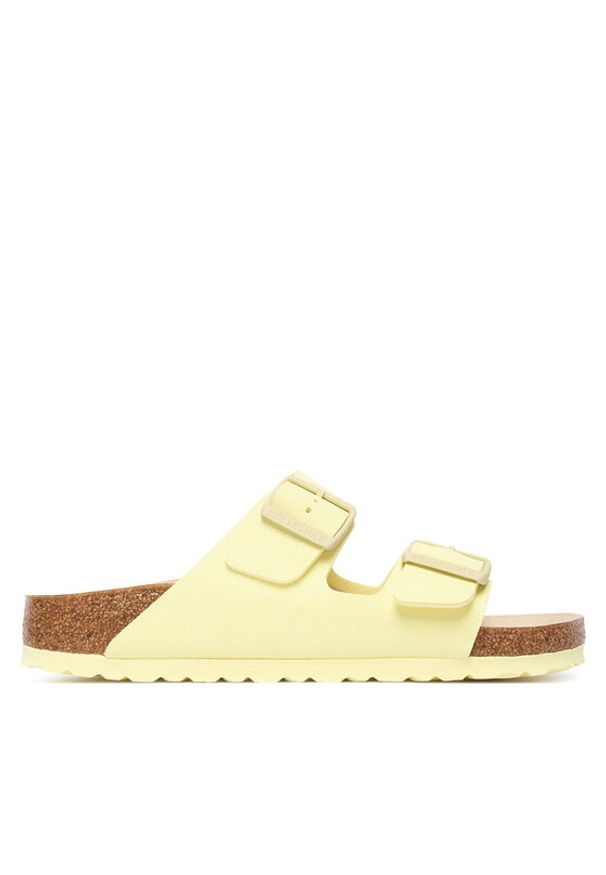 Birkenstock Klapki Arizona 1031505 Żółty. Kolor: żółty. Materiał: skóra