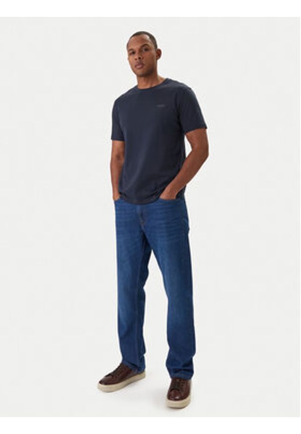 JOOP! Jeans T-Shirt 15 Jjj-32Alphis 30025786 Granatowy Regular Fit. Kolor: niebieski. Materiał: bawełna