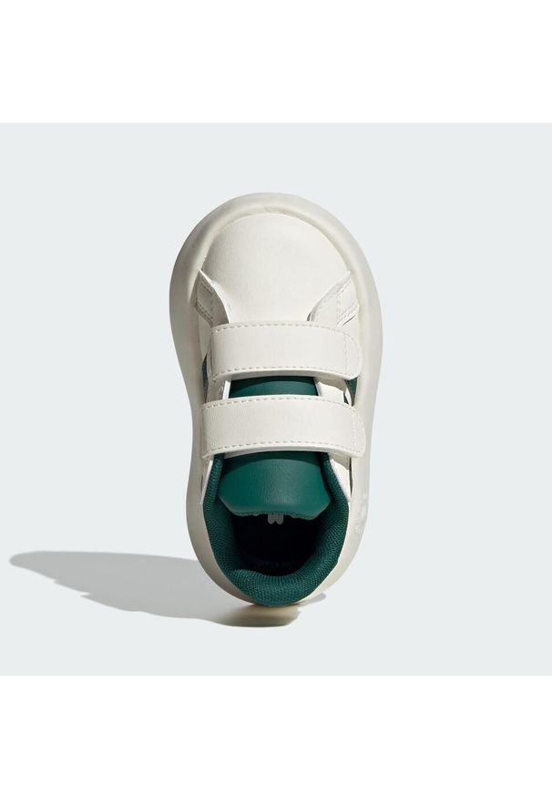 Adidas - Buty Grand Court 2.0 Kids. Kolor: czarny, zielony, biały, wielokolorowy. Materiał: materiał