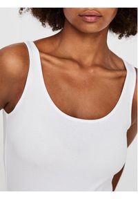Vero Moda Top Maxi 10185110 Biały Regular Fit. Kolor: biały. Materiał: bawełna #5