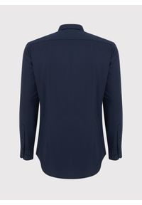 Pako Lorente - PAKO LORENTE – Granatowa koszula męska. Kolor: niebieski. Materiał: bawełna. Długość rękawa: długi rękaw. Długość: długie. Wzór: gładki #3