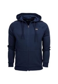 Bluza sportowa męska Under Armour Rival Fleece FZ Hoodie. Kolor: niebieski. Styl: sportowy