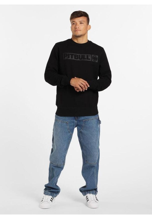 PITBULL - Bluza męska Pitbull Hilltop Black. Kolor: czarny