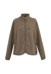 Regatta - Bluza Polarowa Damska Pełen Suwak Frankie. Kolor: brązowy. Materiał: polar. Sezon: zima #1