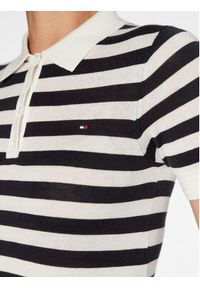 TOMMY HILFIGER - Tommy Hilfiger Polo WW0WW37937 Granatowy Regular Fit. Typ kołnierza: polo. Kolor: niebieski. Materiał: bawełna #5
