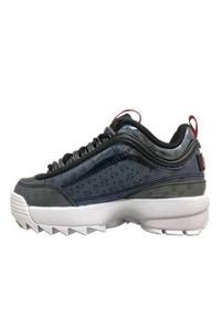 Buty do chodzenia dla dzieci Fila Disruptor F Kids. Zapięcie: sznurówki. Kolor: szary. Materiał: materiał, syntetyk, tkanina. Szerokość cholewki: normalna. Sport: turystyka piesza