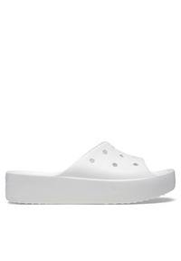 Klapki Crocs. Kolor: biały. Obcas: na platformie