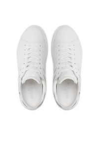 Hogan - HOGAN Sneakersy HXW3650J310RNQ Biały. Kolor: biały. Materiał: skóra