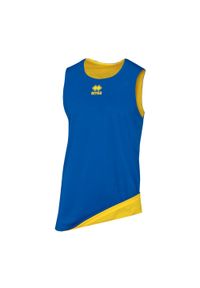 ERREA - Errea Chicago Tank Top Podwójna Reklama Tank Top Dorośli. Kolor: niebieski, wielokolorowy, żółty. Długość rękawa: bez rękawów. Sport: koszykówka