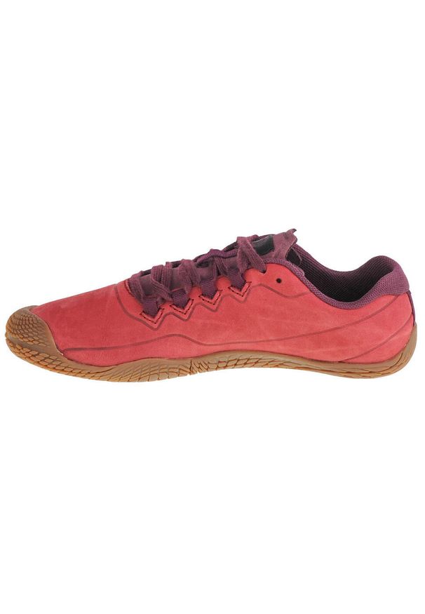 Buty Do Chodzenia Damskie Merrell Vapor Glove 3 Luna LTR. Kolor: czerwony, brązowy, wielokolorowy. Materiał: skóra, syntetyk, nubuk, materiał. Sport: turystyka piesza