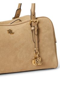 Lauren Ralph Lauren - LAUREN RALPH LAUREN Torebka 431P15643001 Beżowy. Kolor: beżowy. Materiał: skórzane #5