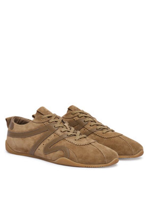 Giuseppe Zanotti Sneakersy RM60017 Brązowy. Kolor: brązowy. Materiał: skóra, zamsz