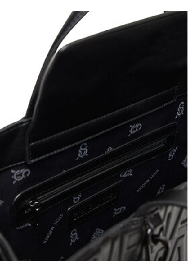 Steve Madden Torebka Bphantom SM13002233 Czarny. Kolor: czarny. Materiał: skórzane