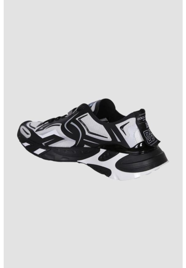 Dolce and Gabbana - DOLCE & GABBANA Czarne sneakersy Fast. Kolor: czarny