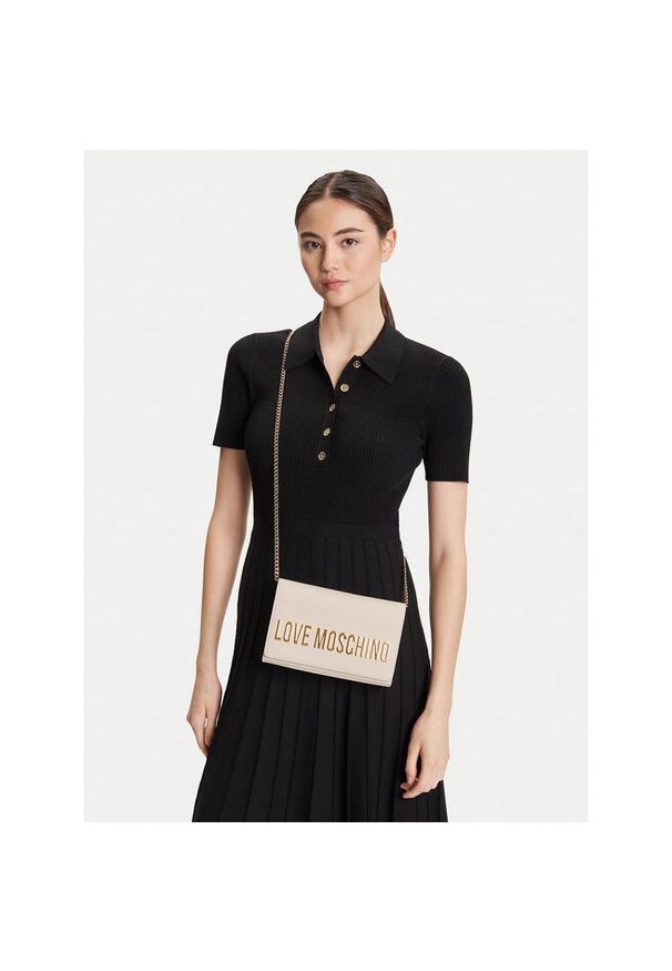 Love Moschino - Torebka LOVE MOSCHINO. Kolor: beżowy