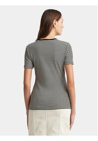 Lauren Ralph Lauren T-Shirt 200933297001 Czarny Regular Fit. Kolor: czarny. Materiał: bawełna