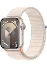 APPLE - Smartwatch Apple Watch 9 41mm GPS Starlight Alu Sport Loop Beżowy (MR8V3QP/A). Rodzaj zegarka: smartwatch. Kolor: beżowy. Styl: sportowy