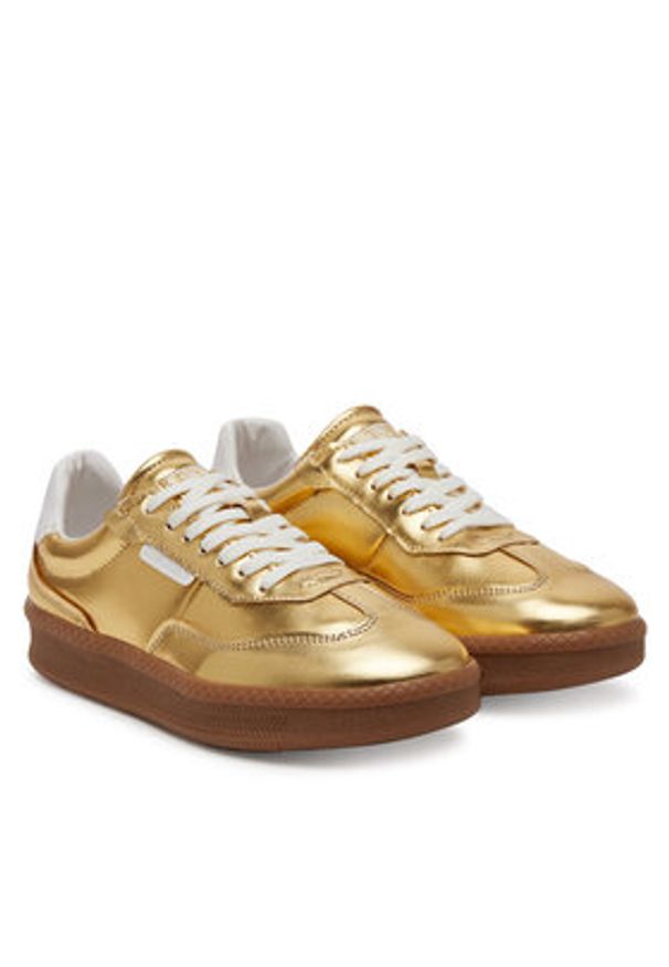 Steve Madden Sneakersy Euphoria SM11003591 Złoty. Kolor: złoty. Materiał: skóra