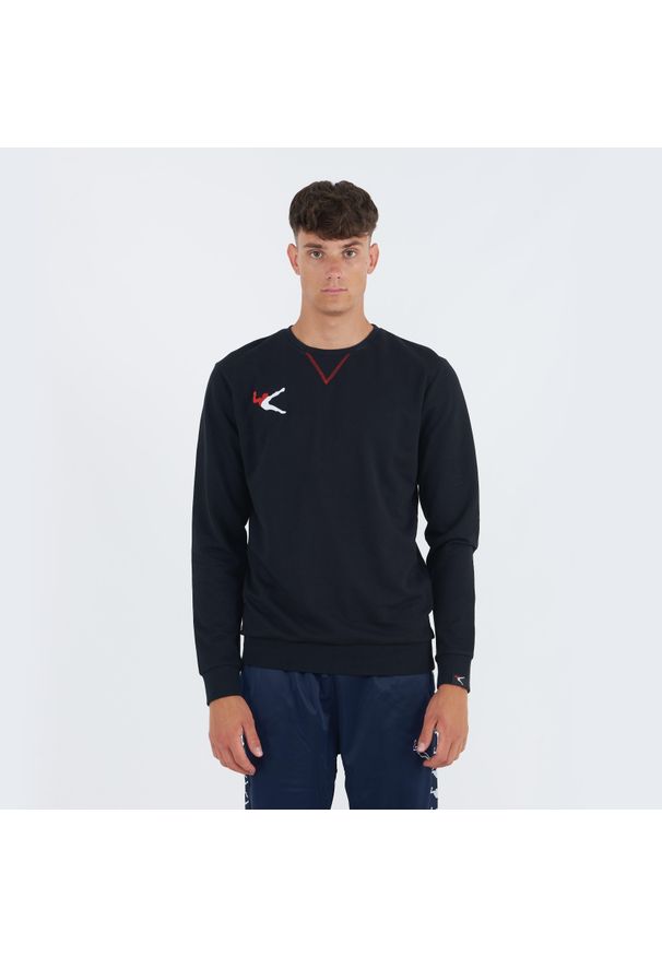 ELPLAYER - Bluza bawełniana Napix z okrągłym dekoltem. Kolor: czerwony, wielokolorowy, czarny. Materiał: bawełna