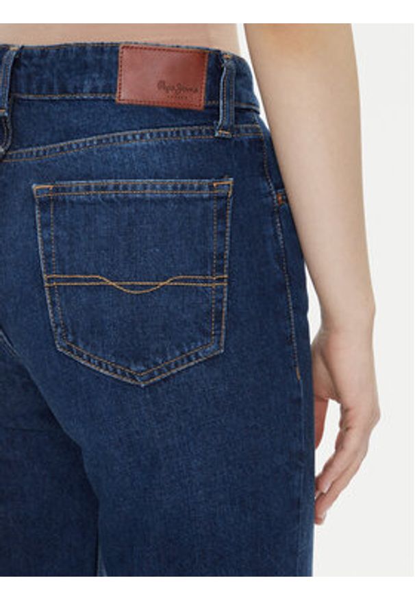Pepe Jeans Jeansy Robyn PL204901 Niebieski Straight Fit. Kolor: niebieski