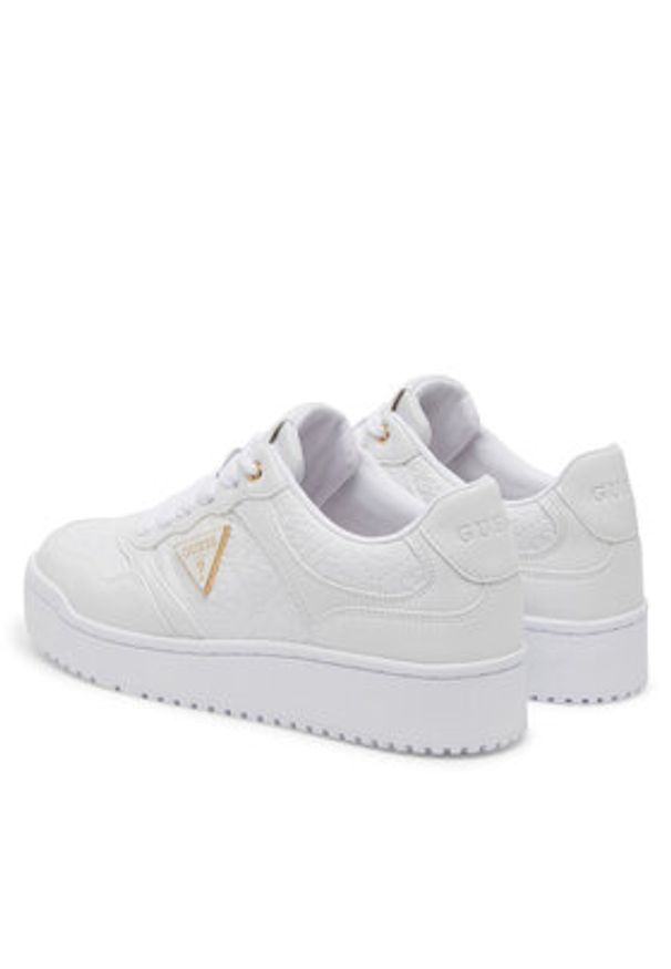 Guess Sneakersy FLJMI6 FAL12 Biały. Kolor: biały. Materiał: skóra