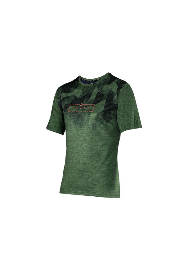 LEATT - Koszulka rowerowa męska Leatt MTB Trail 1.0. Kolor: zielony. Sport: kolarstwo