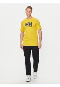 Helly Hansen T-Shirt Hh Logo T-Shirt 33979 Żółty Regular Fit. Kolor: żółty. Materiał: bawełna #5