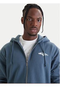 Quiksilver Bluza Old English EQYFT05156 Niebieski Oversize. Kolor: niebieski. Materiał: bawełna #4