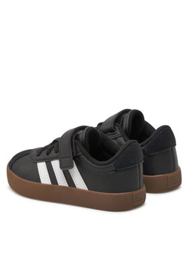 Adidas - adidas Sneakersy VL Court 3.0 El C ID9154 Czarny. Kolor: czarny. Materiał: skóra
