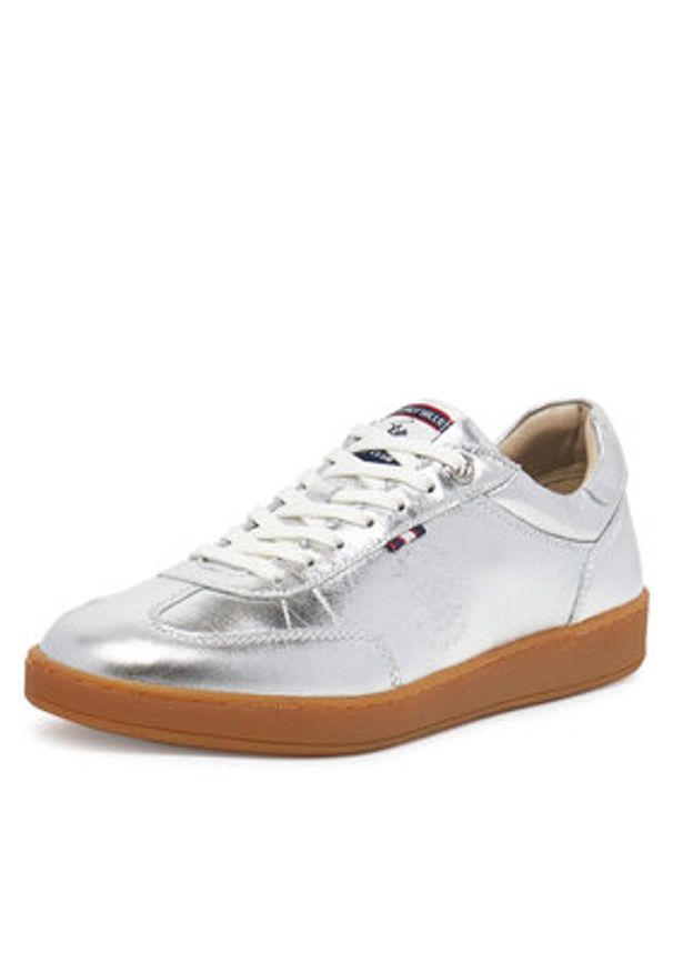 Beverly Hills Polo Club Sneakersy WI44-VOUN-02 Srebrny. Kolor: srebrny. Materiał: skóra