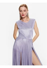 Kontatto Sukienka wieczorowa M1419 Fioletowy Regular Fit. Kolor: fioletowy. Materiał: syntetyk. Styl: wizytowy #7