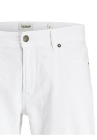 Jack & Jones - Jack&Jones Szorty jeansowe Rick 12274985 Biały Regular Fit. Kolor: biały. Materiał: bawełna #8