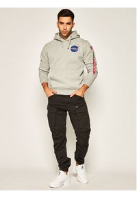 Alpha Industries Bluza Space Shuttle 178317 Szary Regular Fit. Kolor: szary. Materiał: bawełna #4