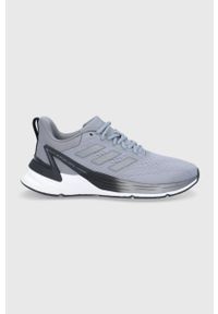 Adidas - adidas Buty Response Super 2.0 kolor szary. Nosek buta: okrągły. Zapięcie: sznurówki. Kolor: szary. Materiał: materiał, guma. Sport: bieganie