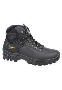 Grisport - 10242D26G, męskie buty trekkingowe, Brązowe. Kolor: brązowy. Materiał: nubuk, skóra. Sport: turystyka piesza #1