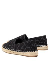 Karl Lagerfeld - KARL LAGERFELD Espadryle KL80112 Czarny. Kolor: czarny. Materiał: materiał