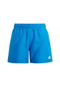 Adidas - Classic Badge of Sport Swim Shorts. Kolor: wielokolorowy, biały, niebieski. Materiał: tkanina