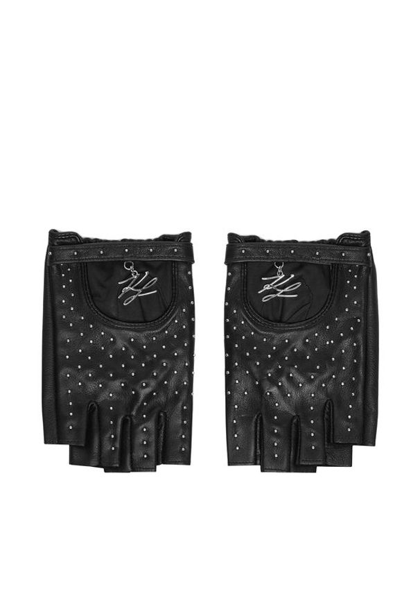 Karl Lagerfeld - KARL LAGERFELD Rękawiczki B3W33010 Czarny. Kolor: czarny. Materiał: skóra