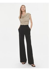 Calvin Klein Bluzka K20K206281 Beżowy Slim Fit. Kolor: beżowy. Materiał: syntetyk