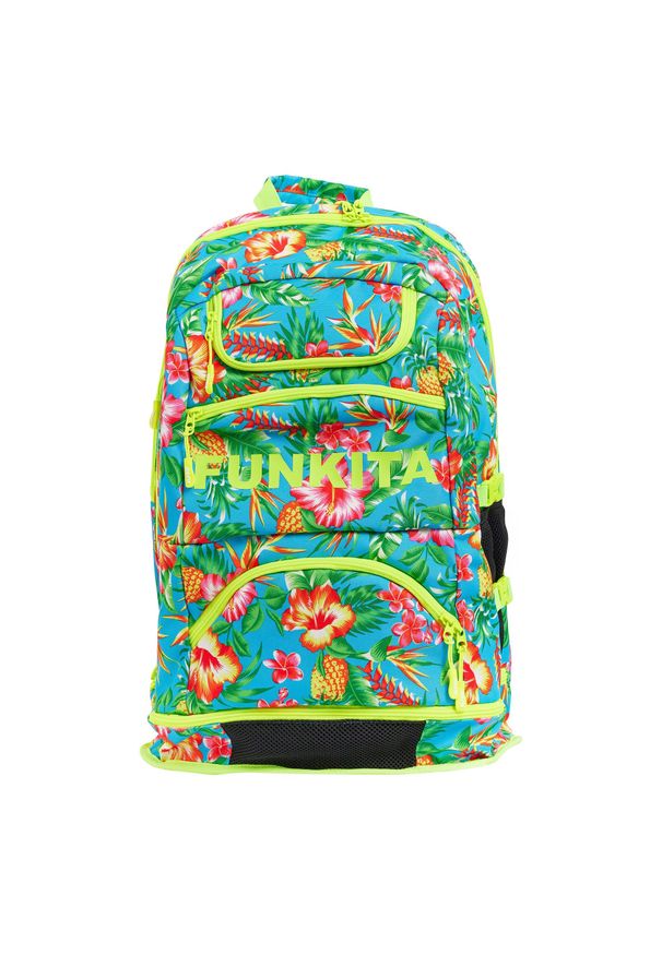 FUNKITA - Plecak sportowy szkolny Funkita Elite Blue Hawaii. Kolor: wielokolorowy, niebieski, zielony. Styl: sportowy