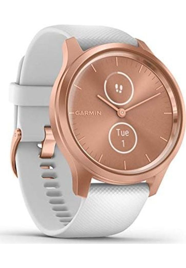 GARMIN - Zegarek sportowy Garmin Garmin vvomove Style - smartwatch z 2 wyświetlaczami AMOLED, wodoodporny, 5-dniowy czas pracy baterii, monitor aktywności, pod. Rodzaj zegarka: smartwatch. Styl: sportowy