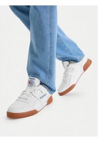 Reebok Sneakersy EO-WORKOUT PLUS 100244983 Biały. Kolor: biały. Materiał: skóra. Model: Reebok Workout #5