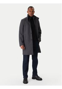 Marc O'Polo Płaszcz wełniany 529 0288 71044 Szary Regular Fit. Typ kołnierza: polo. Kolor: szary. Materiał: syntetyk #6