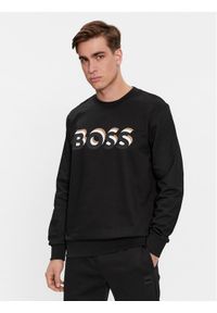 BOSS - Boss Bluza Soleri 07 50507939 Czarny Relaxed Fit. Kolor: czarny. Materiał: bawełna